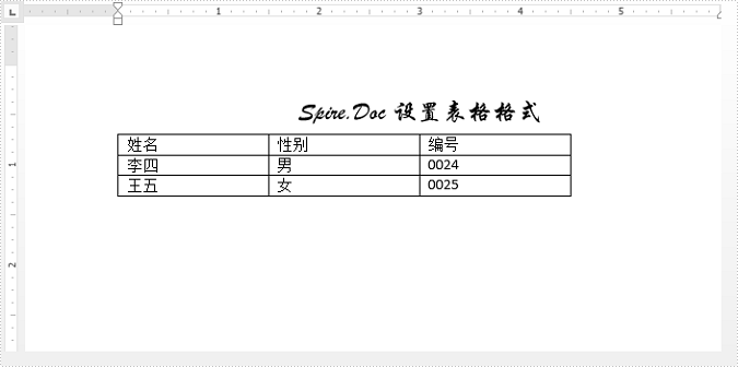 Word .NET库组件Spire.Doc系列教程:操作 Word 表格行和列 Word .NET库组件Spire.Doc系列教程:操作 Word 表格行和列