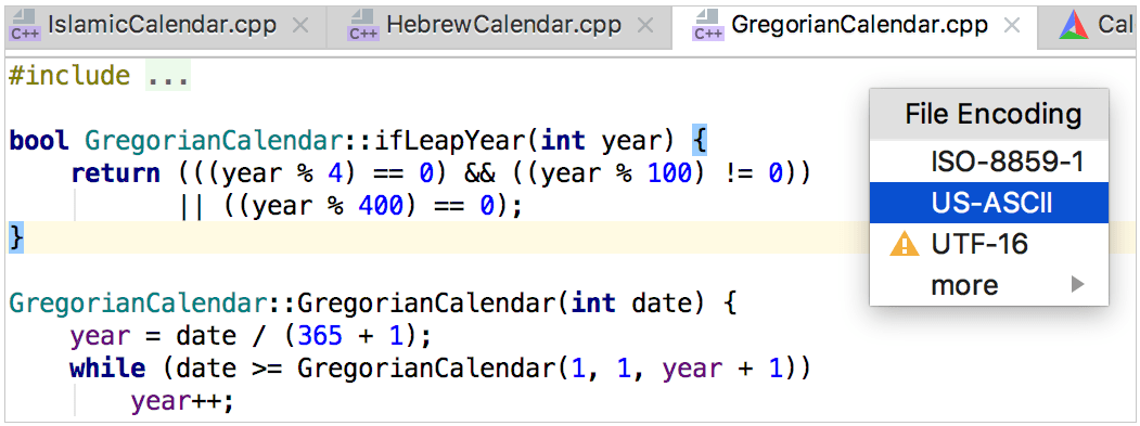 跨平台IDE集成开发环境Clion入门教程(二十一):文件编码 跨平台IDE集成开发环境Clion入门教程(二十一):文件编码