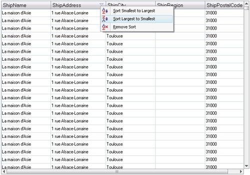 WinForms Grid - Sorting