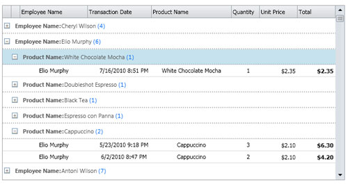 WPF DataGrid Grouping